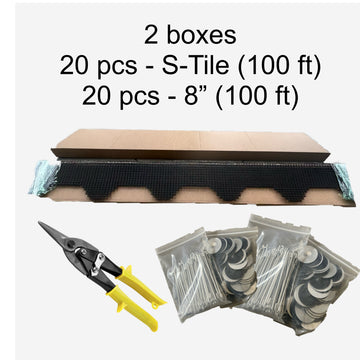 Homeowner Kit #4 - 16-30 Panels(S-Tile Roof) - Solar Panel Bird Prevention Kit