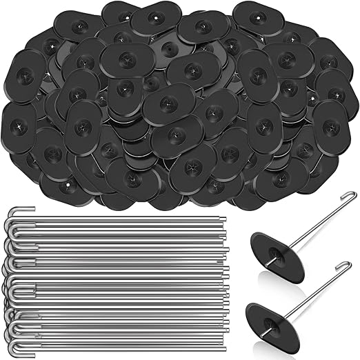 Aluminum (Oval Washers) - Animal Guard Fastener Clips ( Pack of 100)