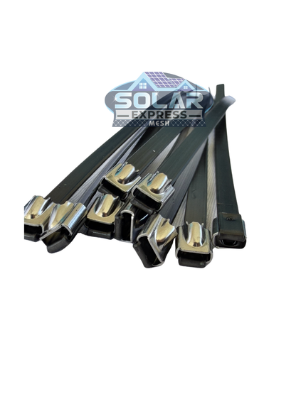 PVC Coated Stainless Steel 316 Zipties ( Pack of 100)