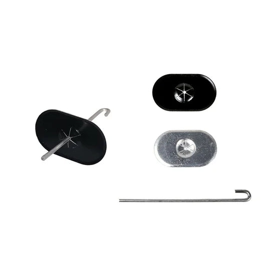 Aluminum (Oval Washers)  - Animal Guard Fastener Clips ( Pack of 100)